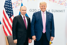 Vladimir Putin a Donald Trump. Vladimir Putin a Donald Trump.