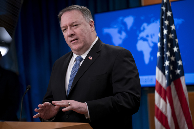 Americký ministr zahraničí Mike Pompeo.