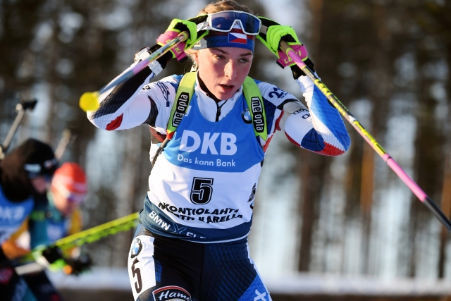 Biatlonistka Markéta Davidová.