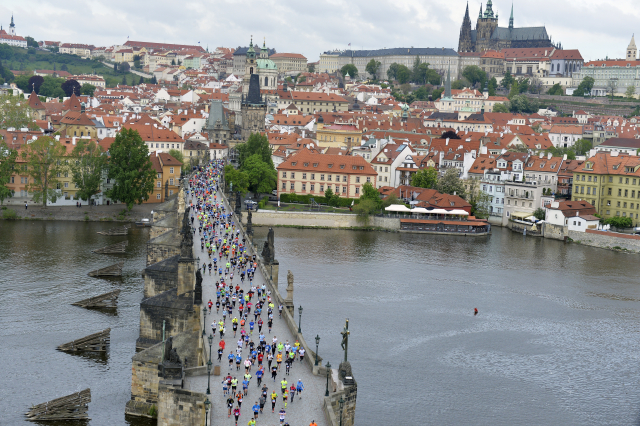 Pražský maraton 5. května 2019.