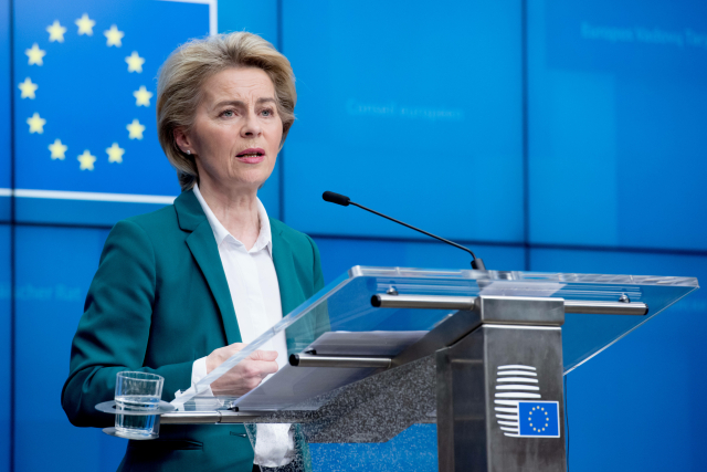 Předsedkyně Evropské komise Ursula von der Leyenová.