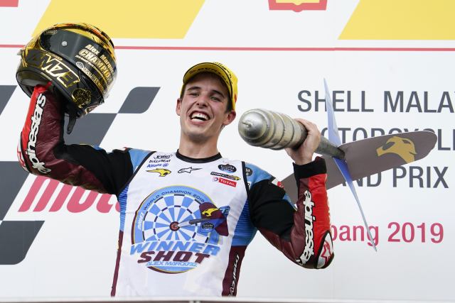 Španělský mistr světa Moto2 Álex Márquez.