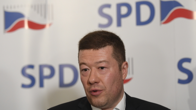 Předseda SPD Tomio Okamura.