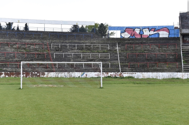 Fotbalový stadion za Lužánkami.