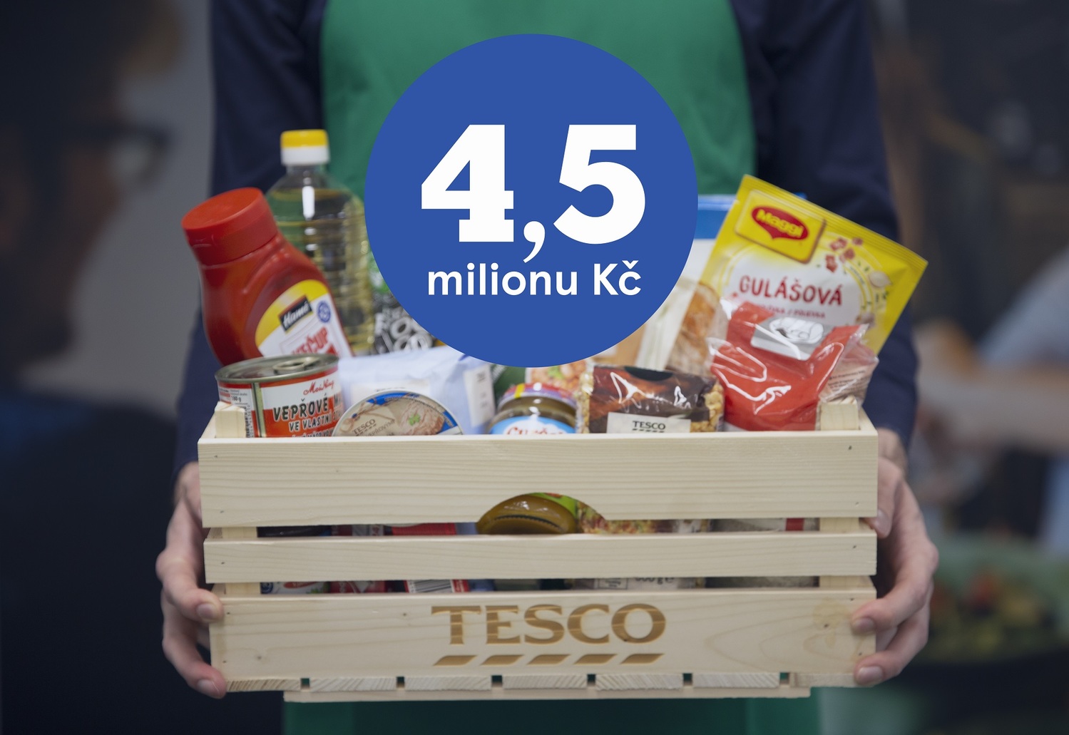 Tesco daruje potravinovým bankám trvanlivé potraviny za 4,5 milionu korun.