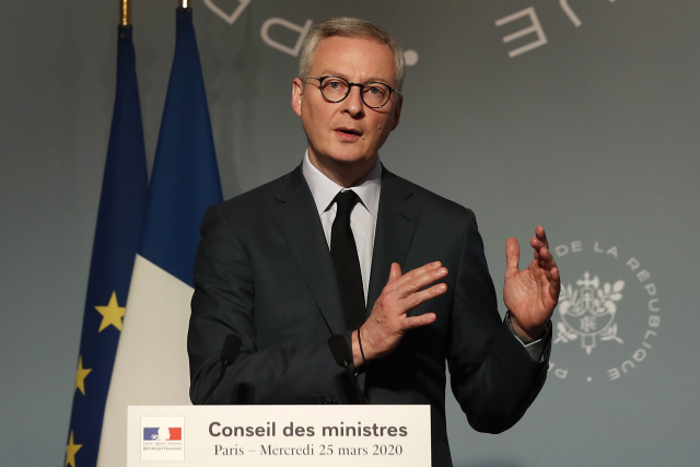 Francouzský ministr financí Bruno Le Maire.