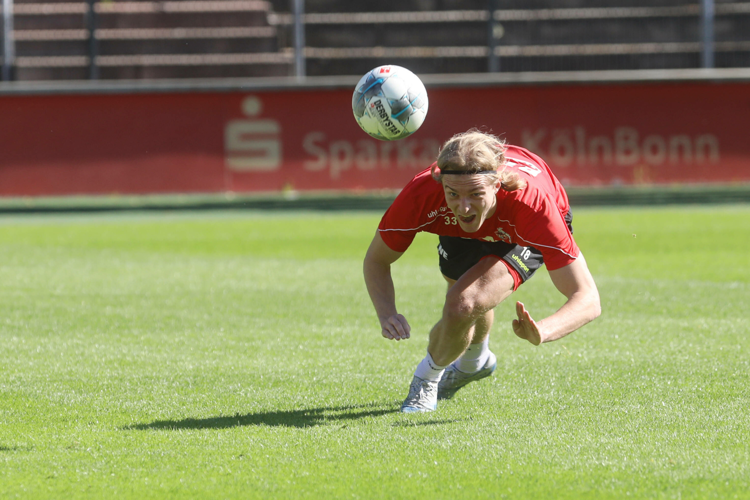 Trénink fotbalistů Kolína nad Rýnem.