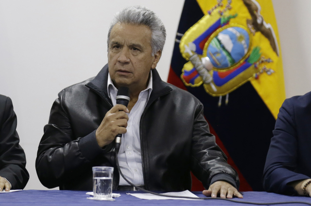 Ekvádorský prezident Lenín Moreno.