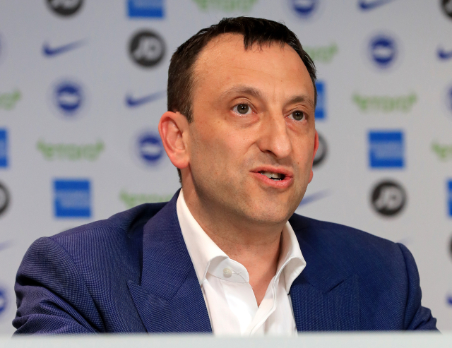 Šéf anglického fotbalového Brightonu Tony Bloom.