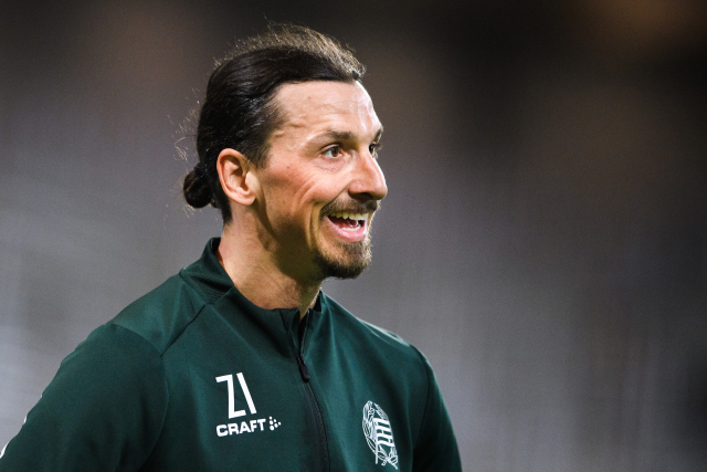 Švédský fotbalový útočník Zlatan Ibrahimovic.