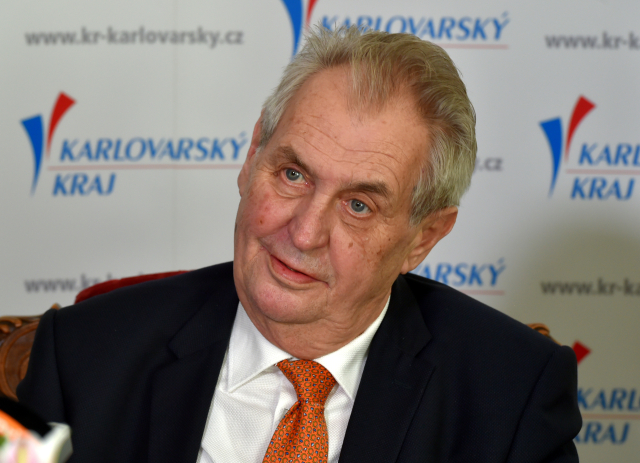 Prezident Miloš Zeman.