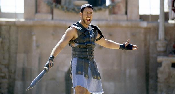 Russell Crowe ve filmu Gladiátor.