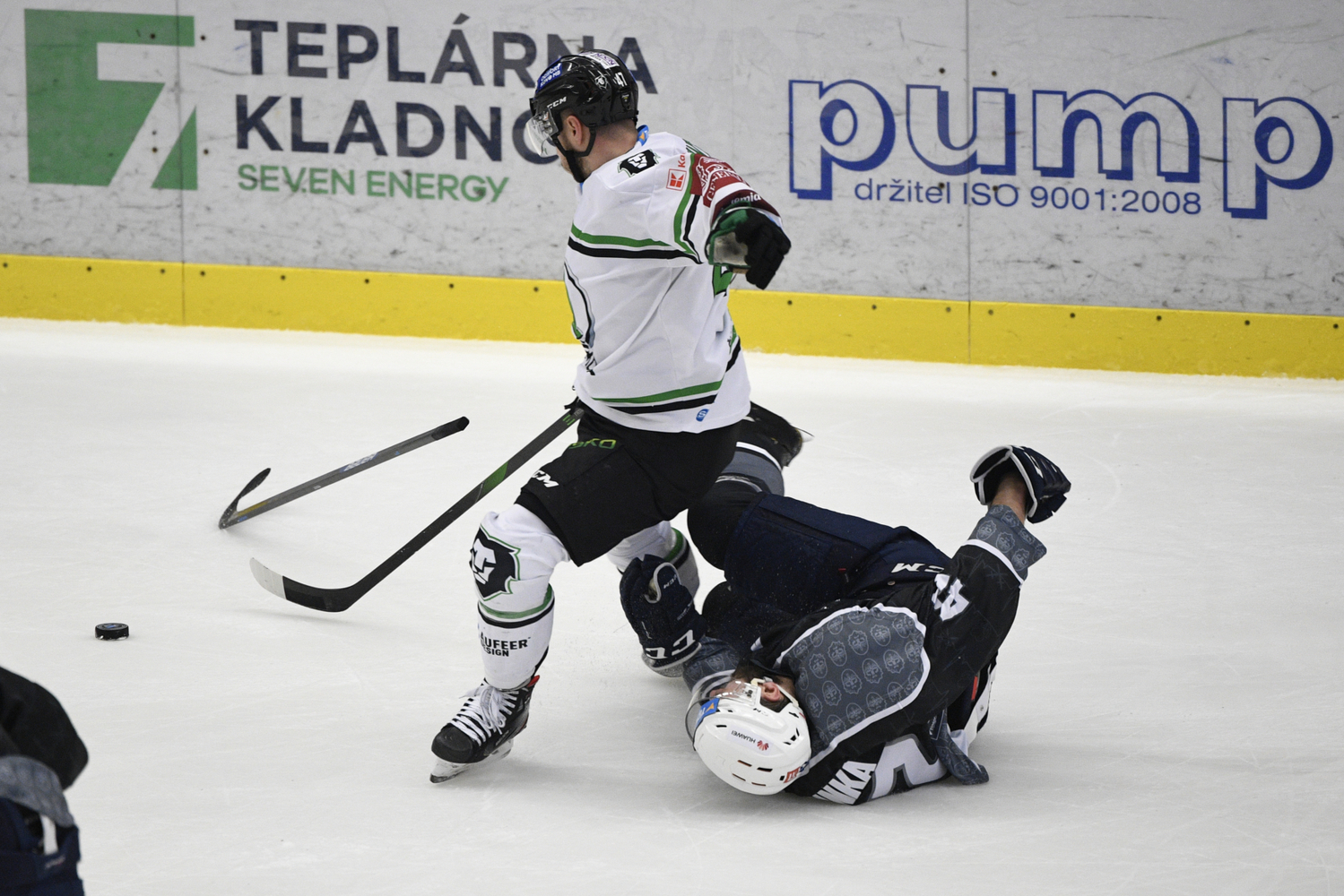 Utkání hokejové extraligy mezi Mladou Boleslaví a Kladnem.