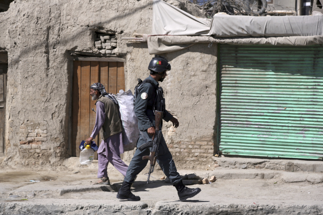 Afghánský policista.