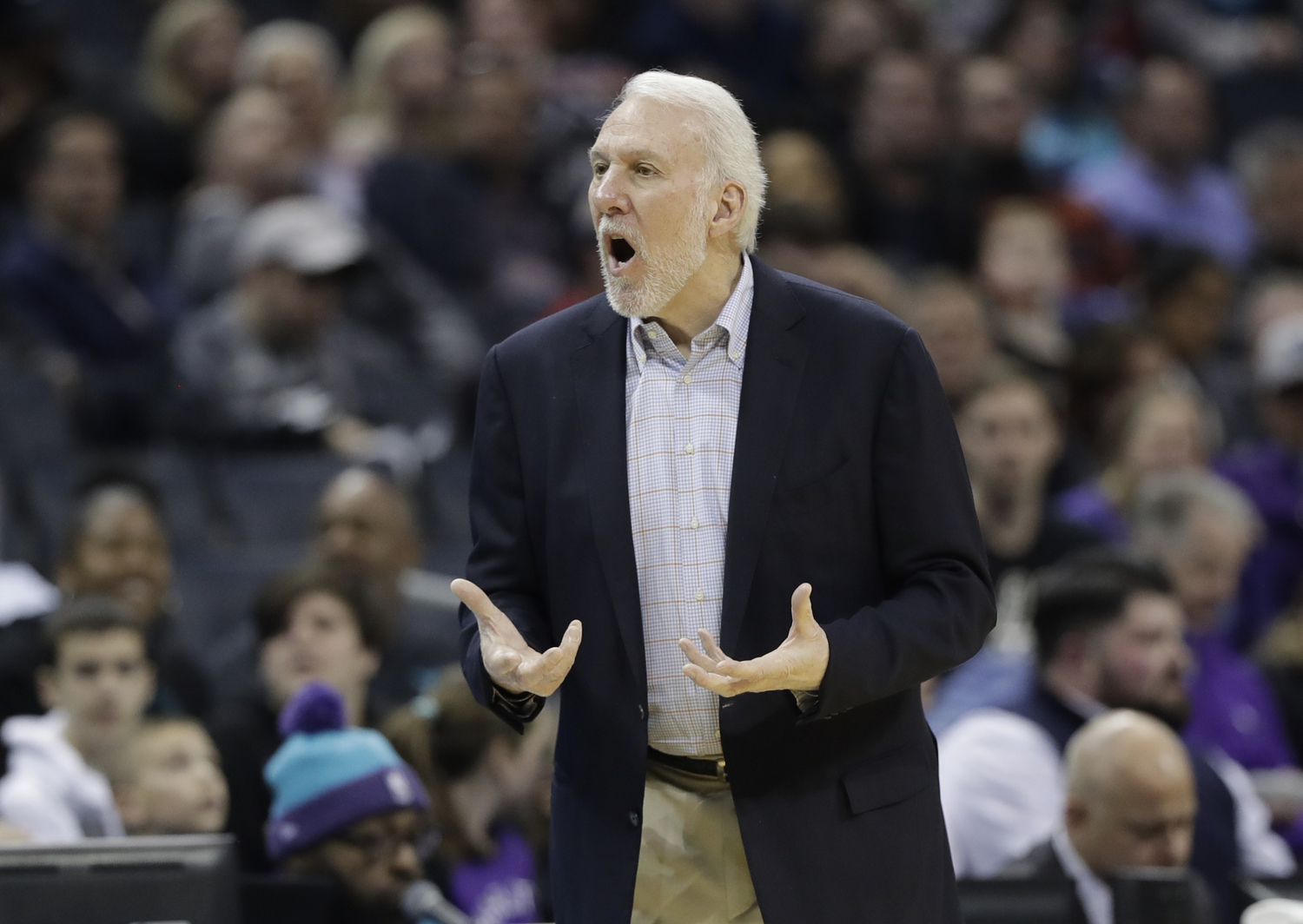 Legendární trenér San Antonia Gregg Popovich.