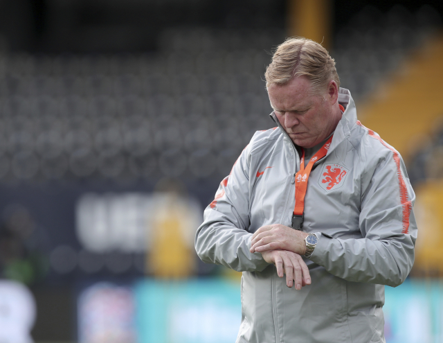 Nizozemský trenér Ronald Koeman.