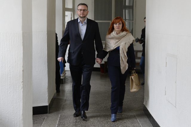 Petr Nečas s manželkou Janou.