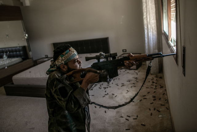 Boje v Libyi.