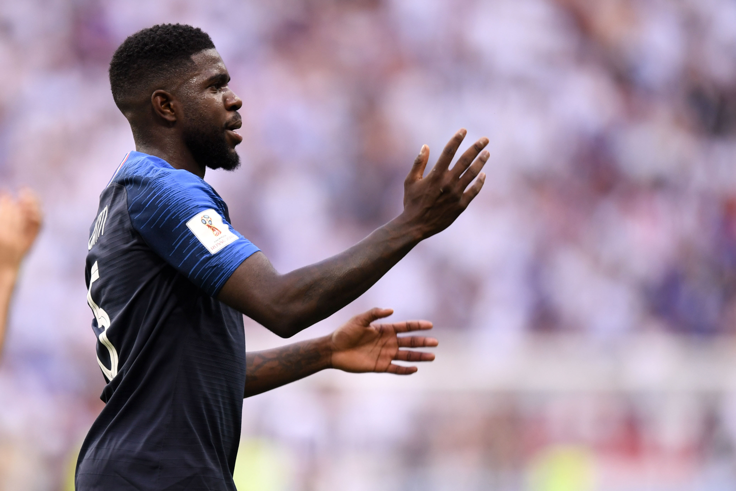 Fotbalový stoper Samuel Umtiti.