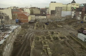 Archeologický výzkum na náměstí Republiky v Praze.