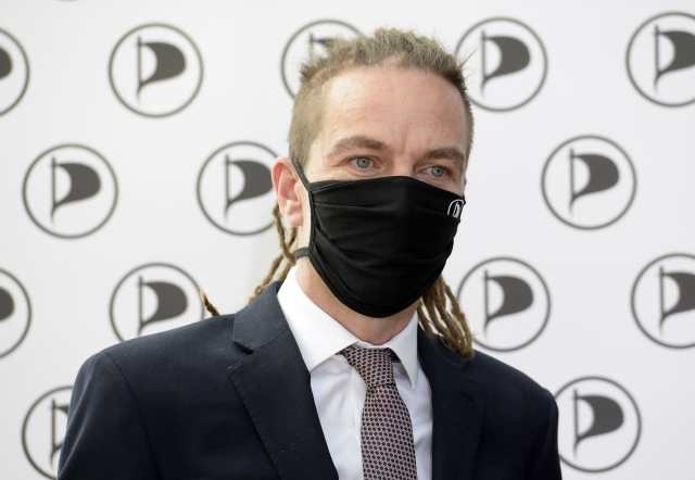 Předseda Pirátů Ivan Bartoš. 