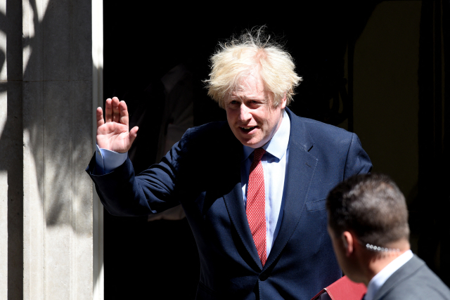 Britský premiér Boris Johnson. 