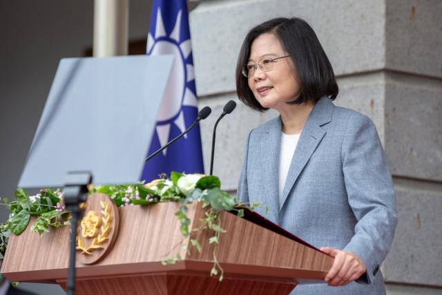 Tchajwanská prezidentka Cchaj Jing-wen.