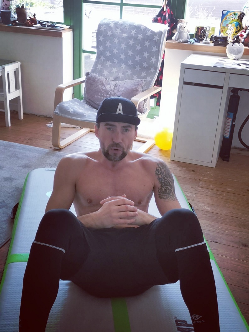 Bořek nám ukázal, jak pečuje o svou fyzičku. 