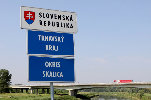Hraniční přechod se Slovenskem.