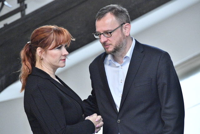 Petr Nečas s manželkou Janou.