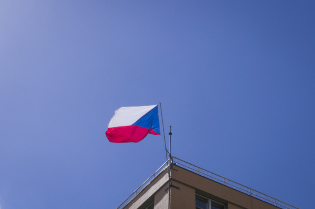 Vlajka České republiky. 