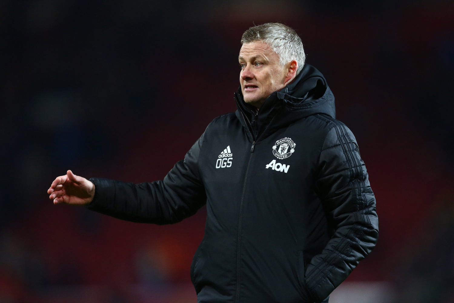 Trenér Manchesteru United Ole Gunnar Solskjaer.