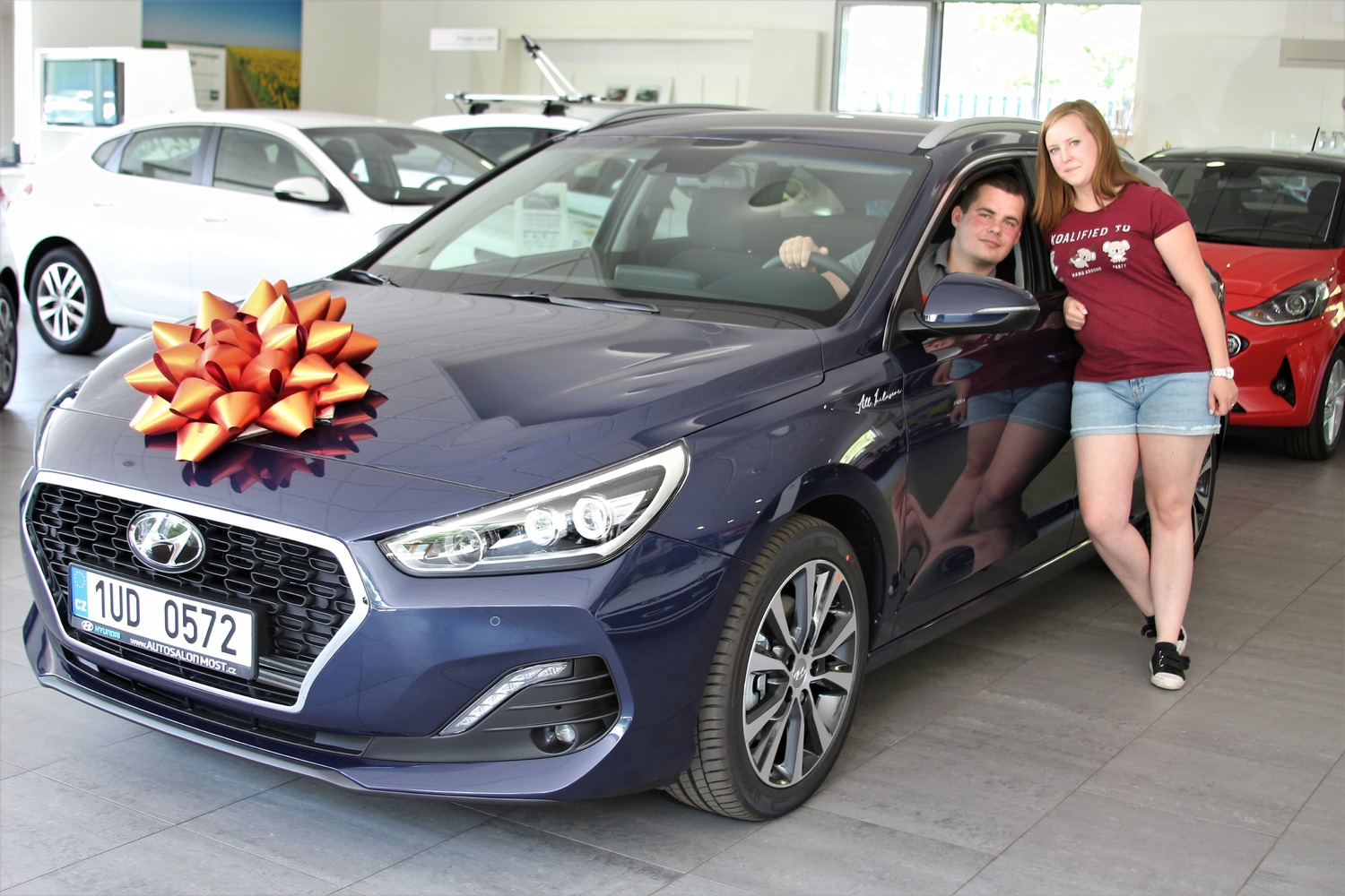Noví majitelé vozu Hyundai.