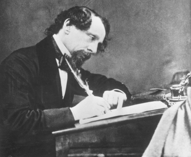 Spisovatel Charles Dickens.