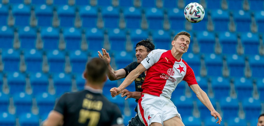 Zápas Slavie s Baníkem. 