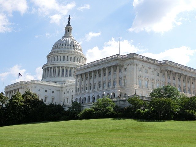 Kapitol ve Washingtonu.