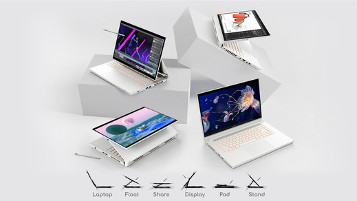 Acer ukázal budoucnost notebooků - kreativní myšlení a odolnost.