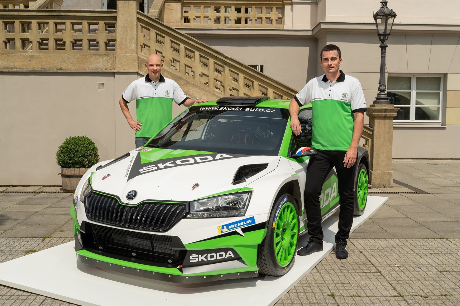 Jan Kopecký a jeho spolujezdec Jan Hloušek.