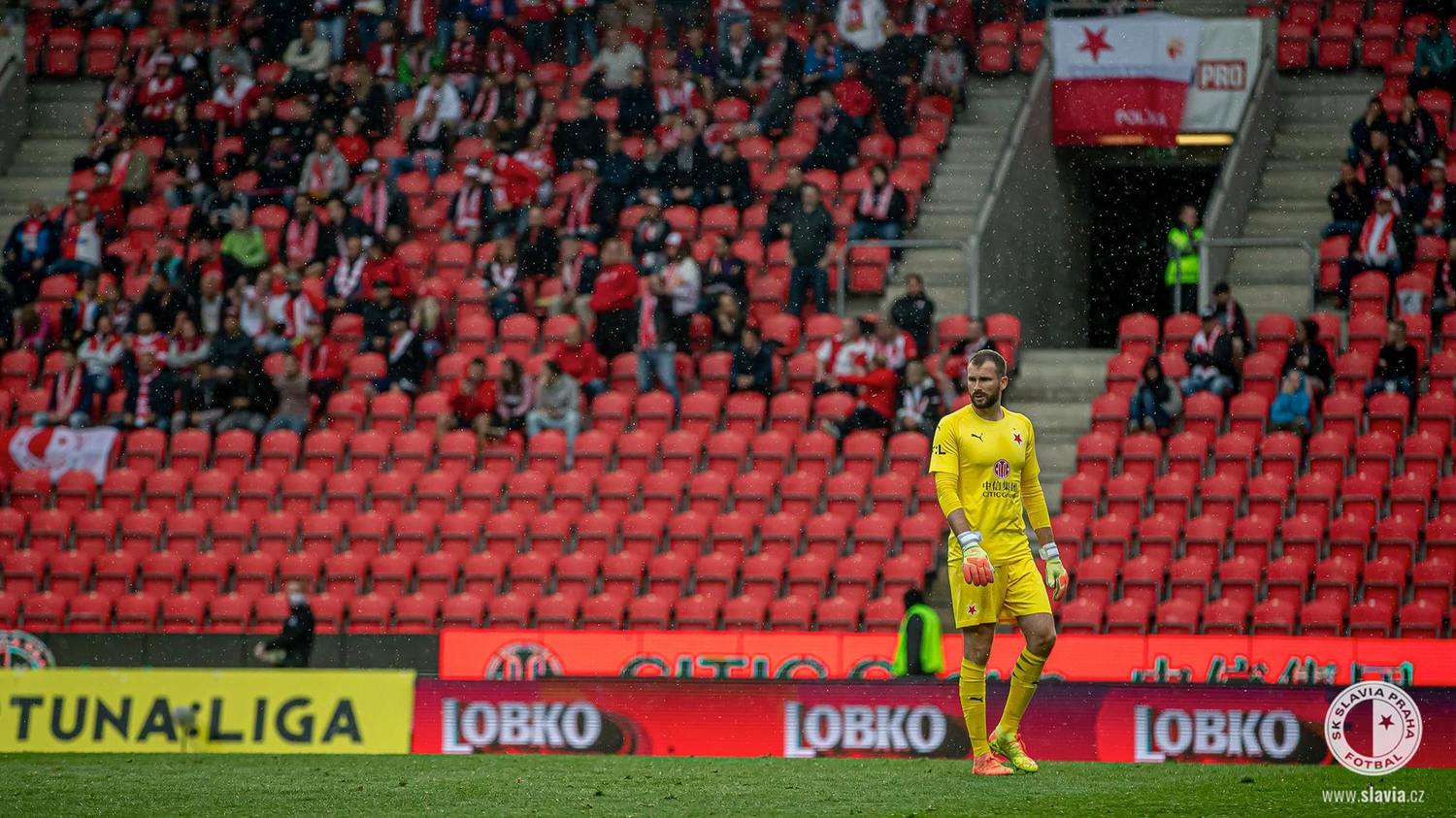 Slavistický brankář Ondřej Kolář.
