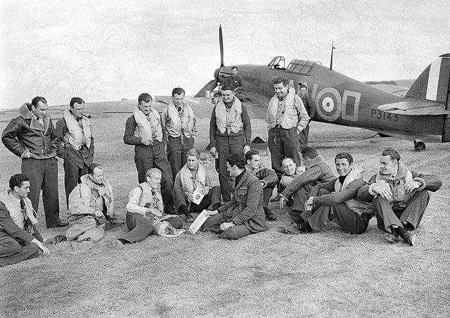 Piloti z 310. perutě RAF, září 1940.