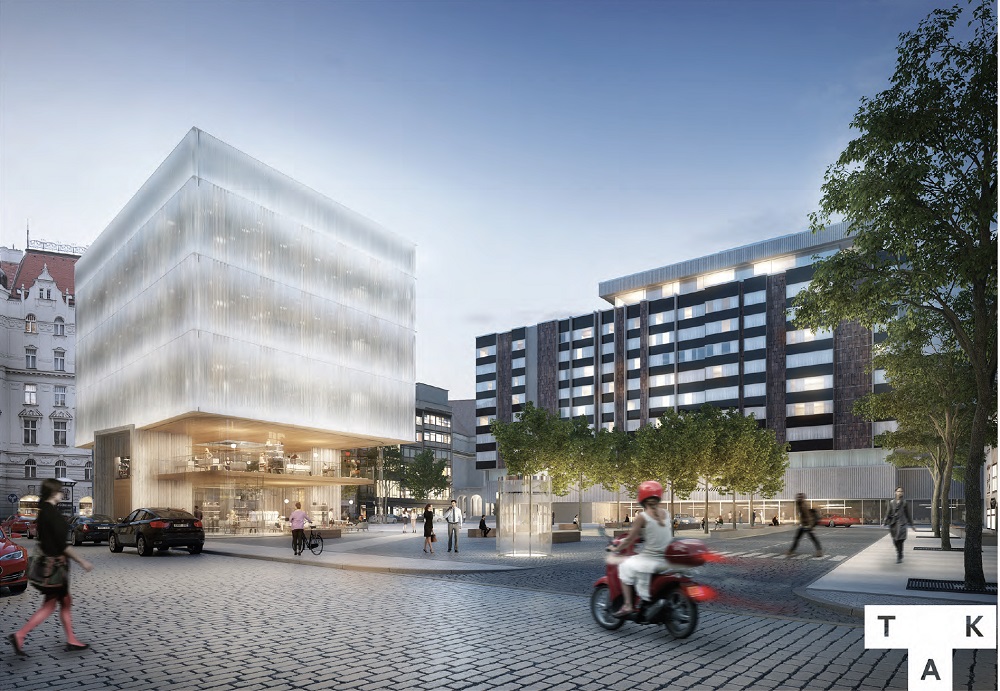 Nová podoba hotelu InterContinental a jeho okolí Pražany zaujala