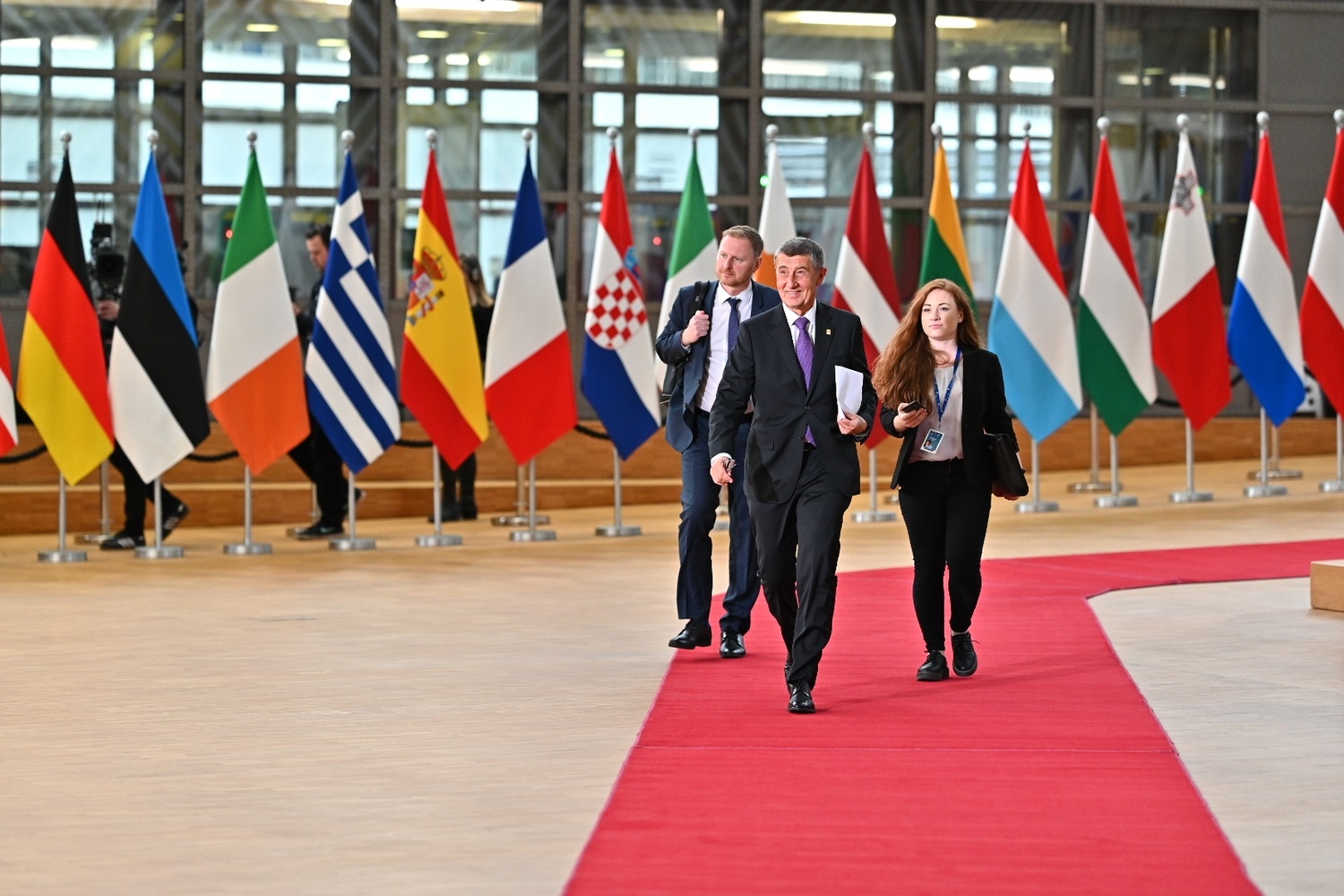 Andrej Babiš na jednání Evropské rady v Bruselu v únoru 2020.