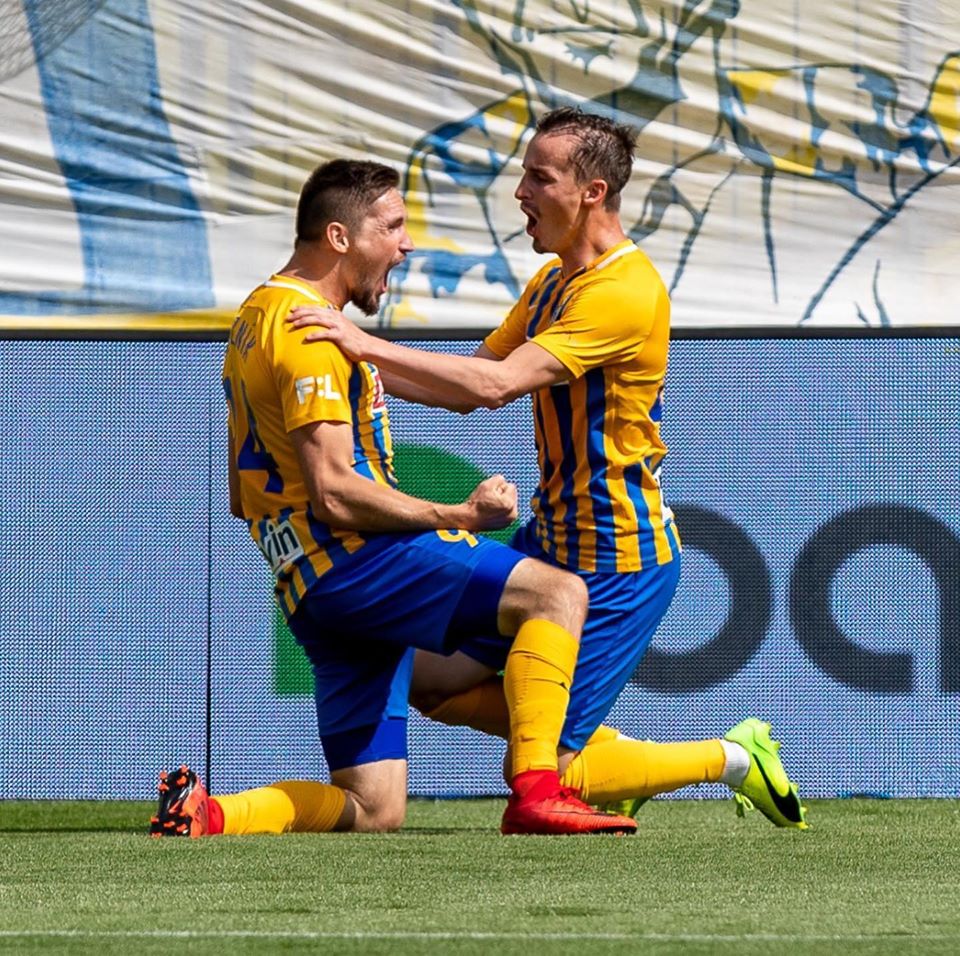 Fotbalisté Opavy.