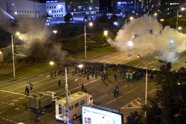 Demonstrace v Bělorusku.