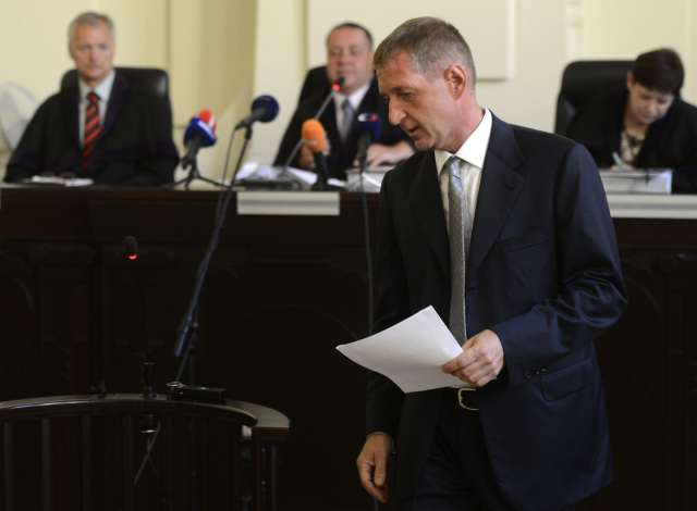 Roman Janoušek u soudu.