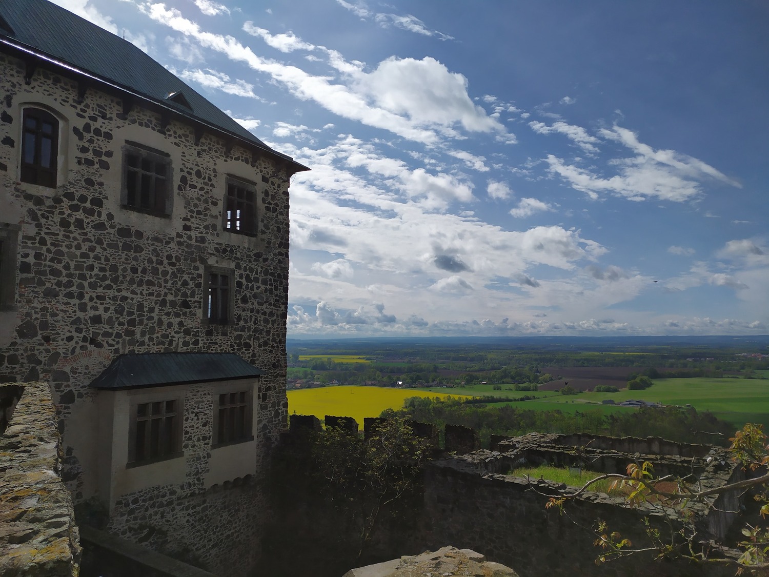 Hrad Kunětická hora.