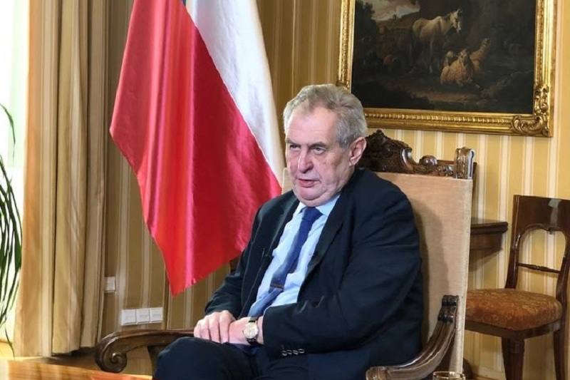 Prezident České republiky Miloš Zeman.