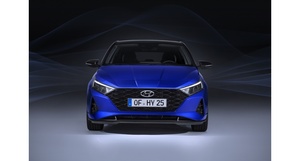 Čelní pohled na nový Hyundai i20.