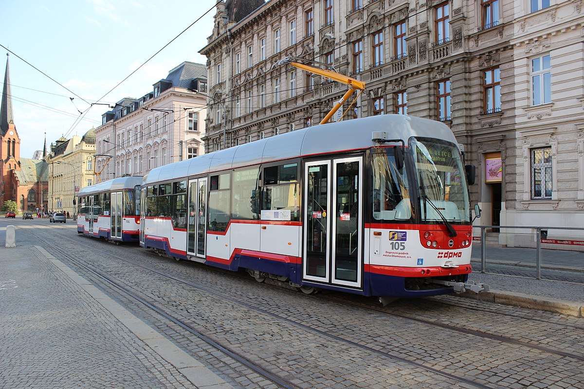 Tramvaj v Olomouci.