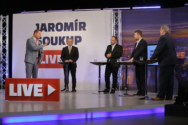 Hosté pořadu Jaromír Soukup Live. 